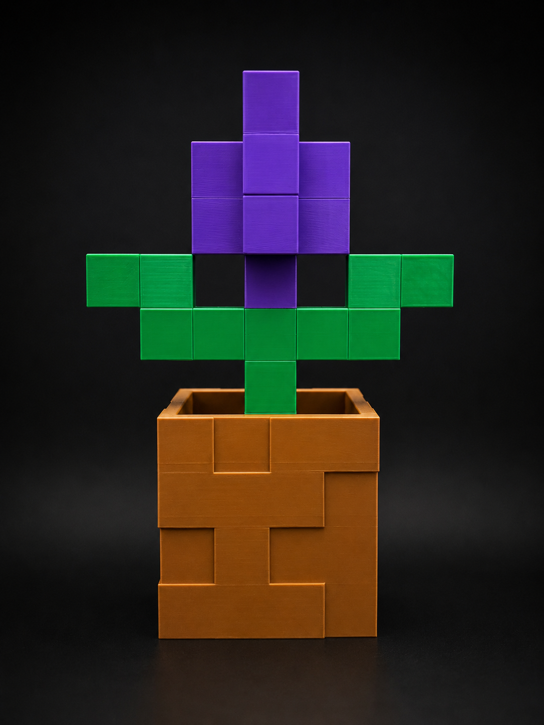 3D Printed Minecraft flowers